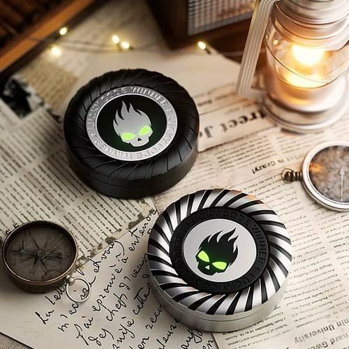 Little Devil Metal Fidget Spinner – Ratchet Coin Stress Relief Toy 1 Little Devil Metal Fidget Spinner
