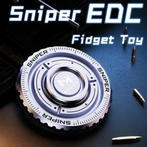 Sniper 3-in-1 Metal EDC Fidget Spinner – Push Card, Coin & Hand Spinner