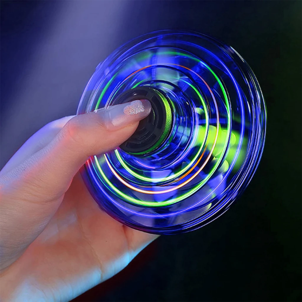 LED Flying UFO Spinner Fingertip – Mini Drone Hover Ball 2 LED Flying UFO Spinner Fingertip – Mini Drone Hover Ball - Image 2
