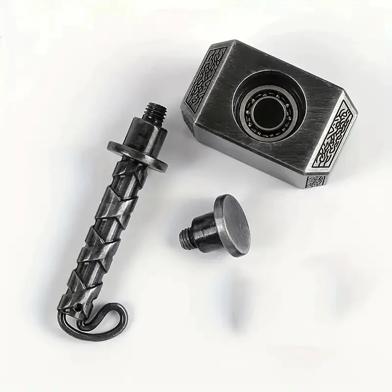 Wiitin Thor’s Battle Hammer Metal Fidget Spinner – Mjolnir Keychain Toy 2 Wiitin Thor’s Battle Hammer Metal Fidget Spinner – Mjolnir Keychain Toy - Image 2