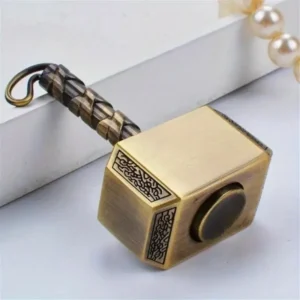 Wiitin Thor’s Battle Hammer Metal Fidget Spinner – Mjolnir Keychain Toy