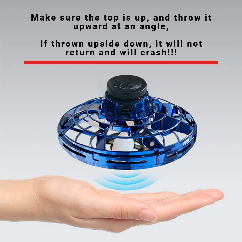 LED Flying UFO Spinner Fingertip – Mini Drone Hover Ball 4 LED Flying UFO Spinner Fingertip – Mini Drone Hover Ball - Image 4