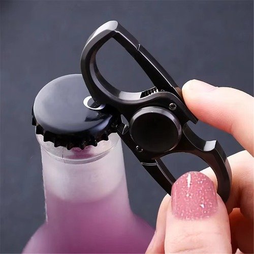 Multifunctional Metal Fidget Spinner Keychain with Bottle Opener 3 Multifunctional Metal Fidget Spinner Keychain with Bottle Opener - Image 3