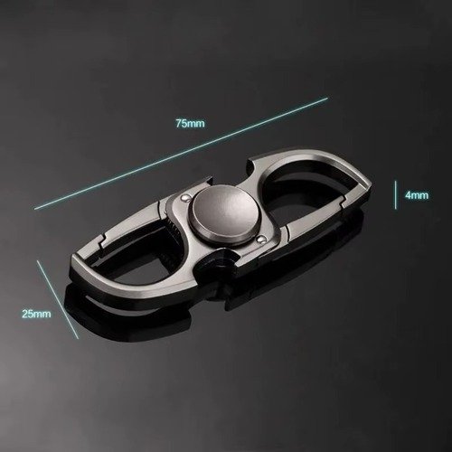 Multifunctional Metal Fidget Spinner Keychain with Bottle Opener 4 Multifunctional Metal Fidget Spinner Keychain with Bottle Opener - Image 4