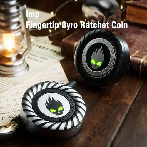 Little Devil Metal Fidget Spinner – Ratchet Coin Stress Relief Toy 5 Little Devil Metal Fidget Spinner – Ratchet Coin Stress Relief Toy - Image 5