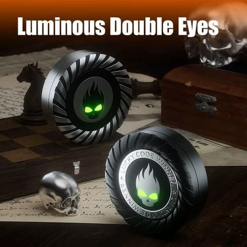 Little Devil Metal Fidget Spinner – Ratchet Coin Stress Relief Toy 3 Little Devil Metal Fidget Spinner – Ratchet Coin Stress Relief Toy - Image 3