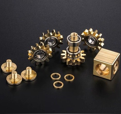 Aluminum Alloy Gear Fidget Spinner – Sandblasted Metal Stress Relief Toy 5 Aluminum Alloy Gear Fidget Spinner – Sandblasted Metal Stress Relief Toy - Image 5