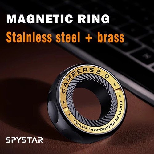 SPYSTAR Magnetic Ring Fidget Spinner – Campers 2.0 Stainless Steel Edition 5 SPYSTAR Magnetic Ring Fidget Spinner – Campers 2.0 Stainless Steel Edition - Image 5
